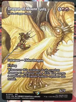 FCA0012 Dragon of Mount Gulg - Ancient Copper Dragon[Showcase] Final Fantasy MTG - Image 1