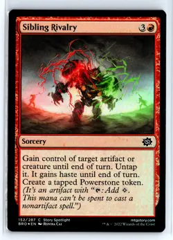 FOIL Sibling Rivalry The Brothers' War - MTG Magic the Gathering Card - Image 1