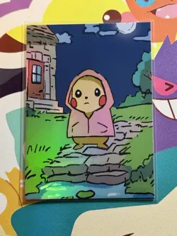 TCG Parody Pokemon PokeDoodly Pikachu: Peek-A-Chu Promo Custom - Image 1