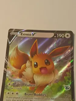 Eevee V SWSH065 Black Star Promo Pokemon Stamped Battle Academy - Image 5