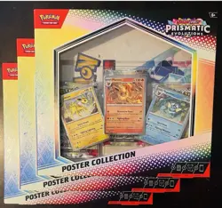Pokemon TCG Scarlet & Violet Prismatic Evolutions Poster Collection Box Lot Of 3 - Image 1
