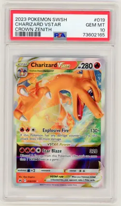Charizard VSTAR 019/159 Holo Crown Zenith - Pokemon TCG PSA 10 Gem Mint - Image 1