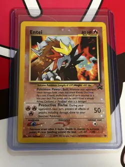 Pokemon Entei 34 Reverse Holo Black Star Promo - Image 1