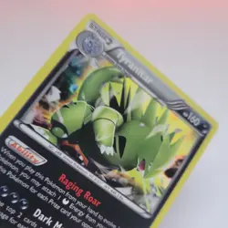 2016 Pokemon Fates Collide #56 Tyranitar Holo Rare NM to Mint Condition - Image 2