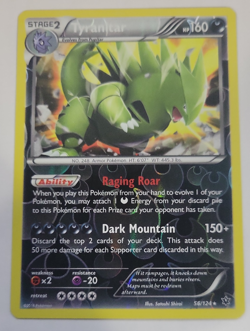 2016 Pokemon Fates Collide #56 Tyranitar Reverse Holo NM to Mint Condition - Image 1
