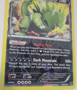 2016 Pokemon Fates Collide #56 Tyranitar Reverse Holo NM to Mint Condition - Image 2