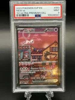 2023 Pokemon SVP EN #053 Mew ex 151 Ultra-Premium Collection PSA MINT 9 - Image 1