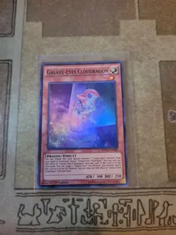 YUGIOH GALAXY-EYES CLOUDRAGON WSUP-EN009 SUPER 1ST ED NM - Image 1