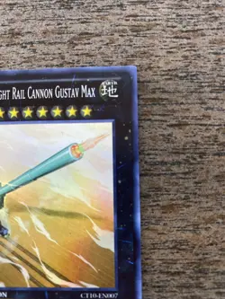 Yugioh! Superdreadnought Rail Cannon Gustav Max CT10-EN007 Super Limited Ed NM - Image 2