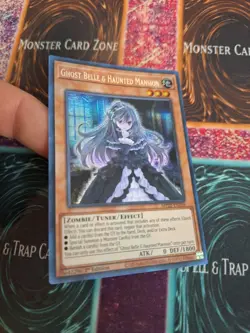 Yugioh Ghost Belle & Haunted Mansion MP22-EN258 Prismatic Secret Rare 1st Ed NM - Image 2