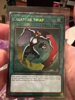 Yugioh! 1x Creature Swap RA03-EN120 Platinum Secret Rare 1st Ed NM - Image 1