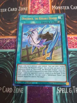 Yugioh Dracoback, the Rideable Dragon MAMA-EN091 Ultra Rare 1st Edition NM - Image 1