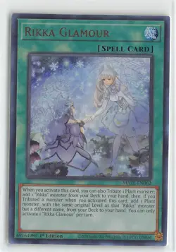 YuGiOh Maze of Memories Foil Ultra Rare LP #MAZE-EN062 Rikka Glamour - Image 1