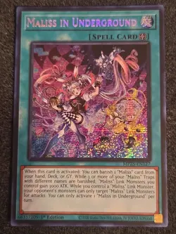 Yugioh! TCG - Maliss in Underground - Prismatic Secret Rare - MP25-EN127 - Image 1