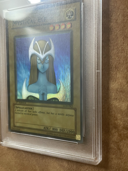 Mystical Elf 1st Edition PSA 9 Legend of Blue Eyes LOB-062 Yugioh FADED WAVY - Image 2
