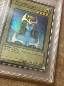 Mystical Elf 1st Edition PSA 9 Legend of Blue Eyes LOB-062 Yugioh FADED WAVY - Image 3