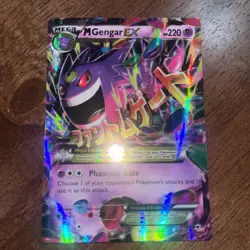 Pokemon Mega M Gengar EX Holo Card 35/119 Phantom Forces XY - Image 1