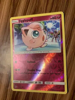 Jigglypuff Reverse Holo 71/111 Pokemon TCG Trading Card Crimson Invasion -- 2017 - Image 2