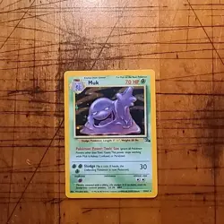 Pokemon Muk TCG Fossil Card 13/62 Holo Unlimited Rare Heavy Play - Image 2