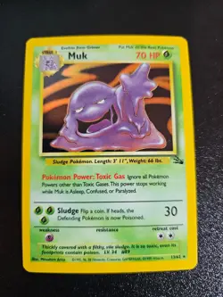 1999 MUK 13/62 Fossil Set Holo Rare WOTC Vintage Pokemon TCG Card - Image 1