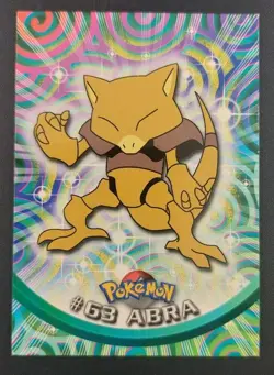 ABRA #63 - BLUE Logo - NON-HOLO - SERIES 1 - TOPPS Pokemon Card - Image 1