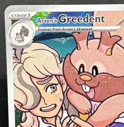 Arven's Greedent 205/182 Full Art Destined Rivals Pokemon Card TCG - Image 2