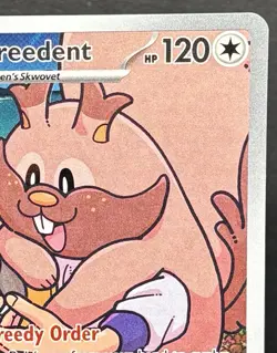 Arven's Greedent 205/182 Full Art Destined Rivals Pokemon Card TCG - Image 3