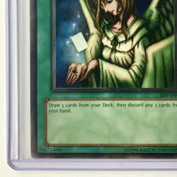 Yu-Gi-Oh TCG Graceful Charity SDP-040 Unlimited Super Rare Card (LP) - Image 3