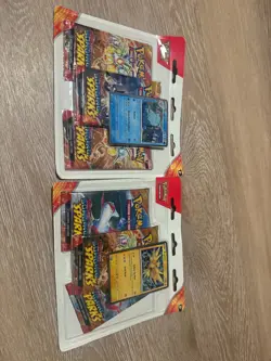 Pokemon Cards Scarlet Violet Surging Sparks 3 Pack Booster Blister New - Image 1