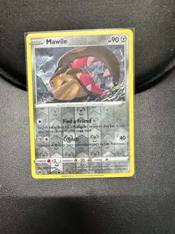 Mawile 129/202 Sword & Shield Base Set Reverse Holo Common Pokemon Card NM - Image 1