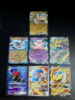 Pokemon Journey Together Lot Illustration Rare, EX, Full Art 1 Error Card Read - Image 1
