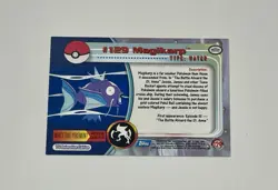 2000 Topps Pokemon Card Magikarp #129 TV Animation Vintage Series Blue Logo LP - Image 2