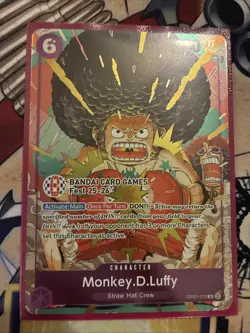 One Piece TCG Monkey.D.Luffy BANDAI CARD FEST 25-26 PROMO STAMPED - Image 1