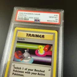 PSA 10 Switch 95/102 Base Set 4th print 1999-2000 Graded Pokemon Card - Image 2