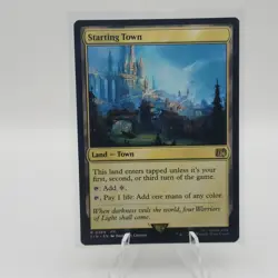 Magic the Gathering Final Fantasy Starting Town Rare Land Card - Image 1