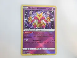 Radiant Alakazam Silver Tempest Pokemon Card NM - Image 1