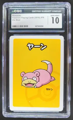 2019 POKEMON PLAYING CARDS JAPANESE SLOWPOKE OLD MAID CGC 10 RC7 - Image 1