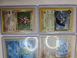 WOTC POKEMON 9 CARD VINTAGE 1ST EDITION SHADOWLESS LOT GYRADOS SCYTHER ZAPDOS - Image 4