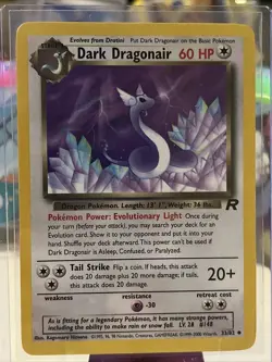 DARK DRAGONAIR Team Rocket Unlimited Non-Holo Uncommon Pokemon Card 33/82 - LP 2 - Image 1