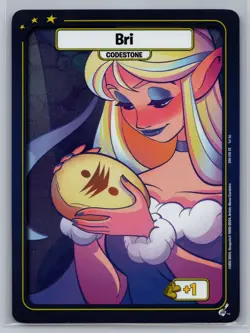 2024 Upper Deck Neopets Defenders of Neopia TCG FOIL Codestone Insert Card - Bri - Image 1