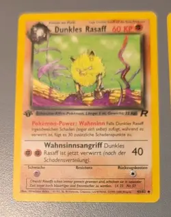 3-1999 Pokemon 1st Edition GERMAN WOTC-Rocket- Neo Revelation -3 Card Lot-LOOK- - Image 2