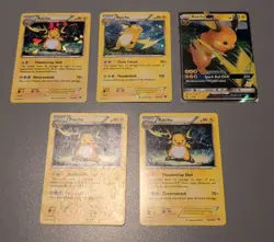 5-Pokemon Raichu 5 Card Lot-Breakthrough #49/162, GX, Holos-Rare-Great Cond. - Image 1