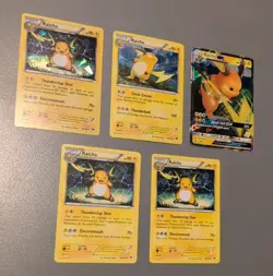 5-Pokemon Raichu 5 Card Lot-Breakthrough #49/162, GX, Holos-Rare-Great Cond. - Image 2