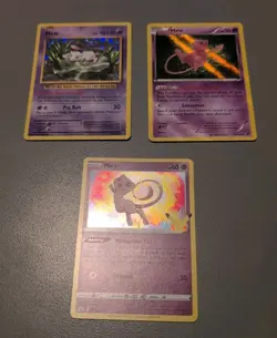 3-Pokemon Mew Evolutions-Celebrations 3 Card Holo Lot-Pack Fresh Unplayed Cond. - Image 2