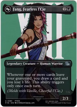 MTG Final Fantasy Fang, Fearless l'Cie Borderless (Uncommon) - Image 1