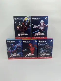 Magic The Gathering x Spider-Man Complete Welcome Deck Set of 5 MTG - Image 1