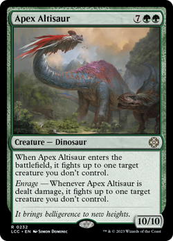 Apex Altisaur #232 | Near Mint | The Lost Caverns of Ixalan Commander Magic MTG - Image 1