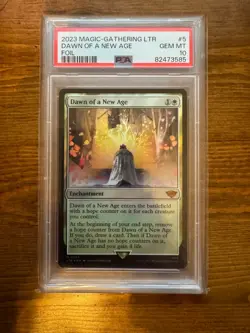 2023 Dawn of a New Age FOIL Magic MTG Lord of the Rings LTR #5 PSA 10 (Pop 1) - Image 1