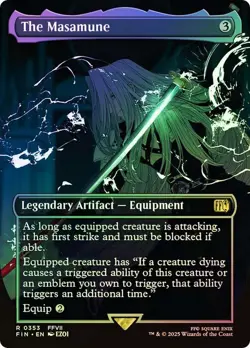 The Masamune Foil Borderless Final Fantasy MTG NM - Image 1