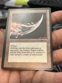 MTG: Magic Arabian Nights - Dancing Scimitar (Light Play) - Image 3